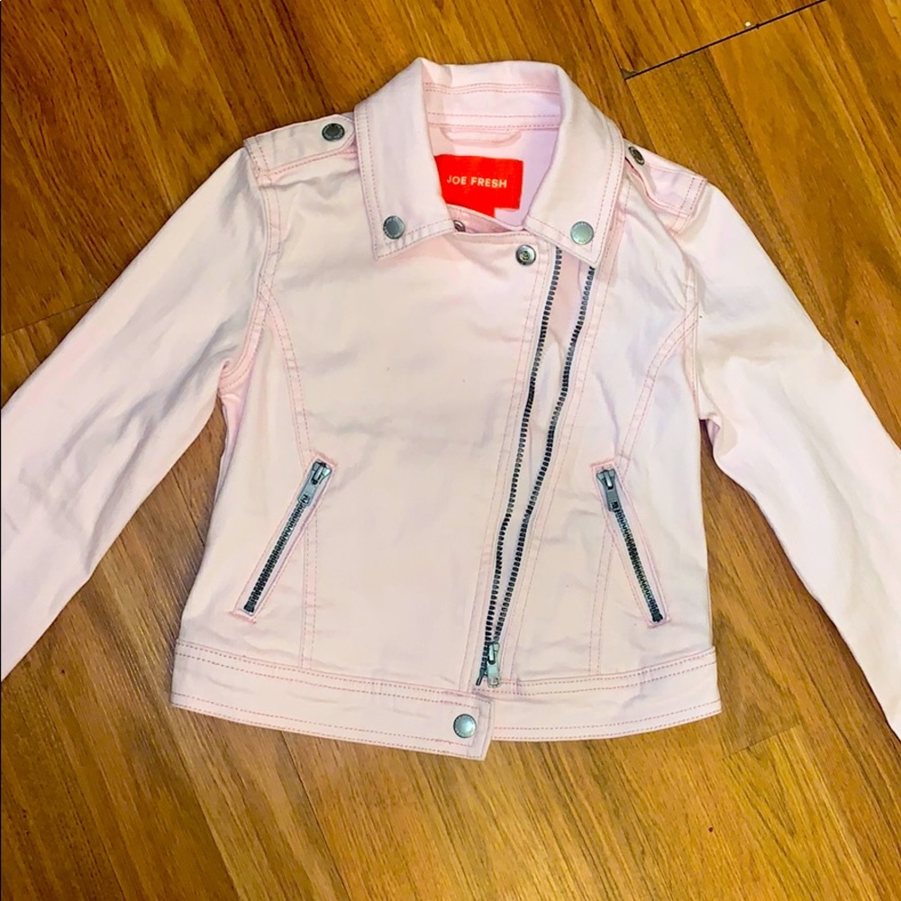 Light pink denim jacket